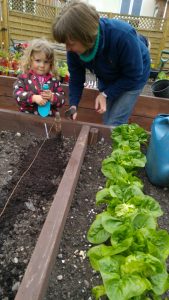 All ages enjoying our garden image